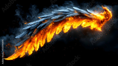 Fiery Wings: Burning Feathe...