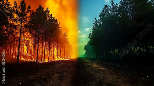 Forest Fire: Destruction vs...