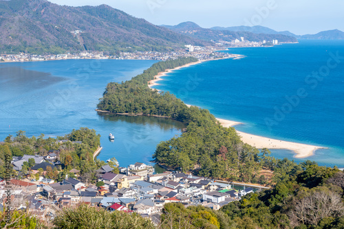 Amanohashidate in Miyazu bay,Kyoto prefecture, Japan