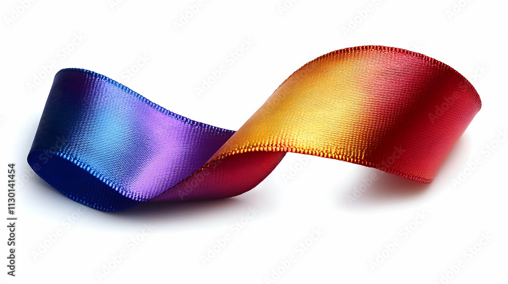 Vibrant Rainbow Ribbon: Colors Unfold Elegantly Vibrant Rainbow Ribbon: Colors Unfold Elegantly