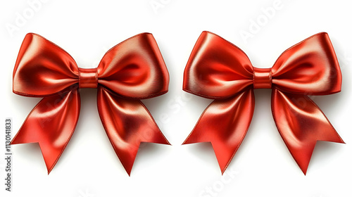 Elegant Red Satin Bows: Gif...
