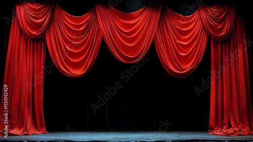 Majestic Red Curtains: Thea...