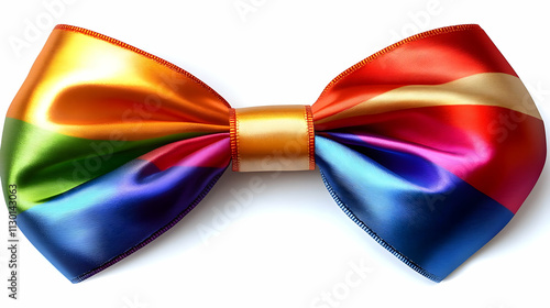 Rainbow Ribbon Bow: Colorfu...