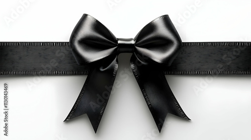 Elegant Black Satin Ribbon ...