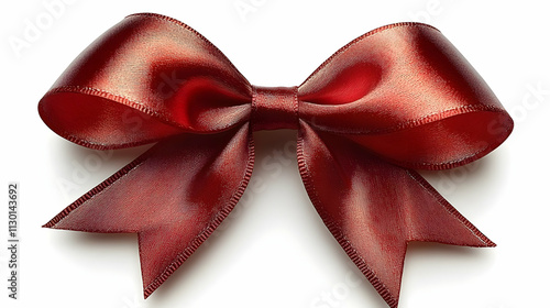 Red Satin Ribbon Bow: Elega...