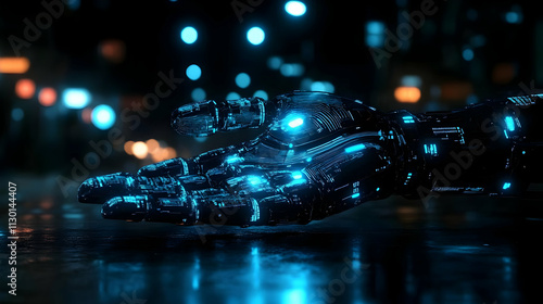 Cybernetic Hand: Futuristic...