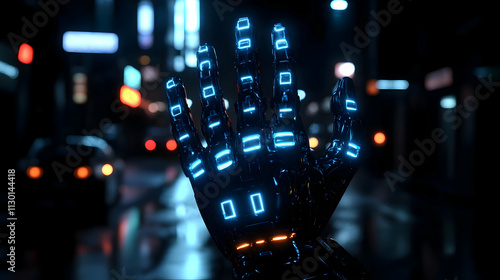 Cybernetic Hand in City at ...