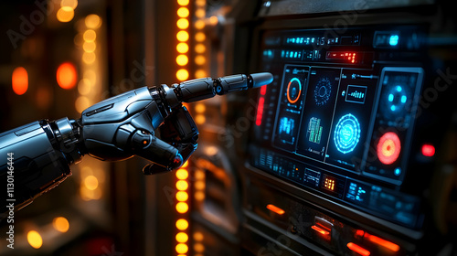 Robot Hand Interacts with F...