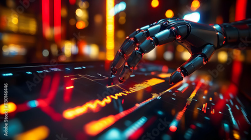 Robot Hand Analyzing Data T...