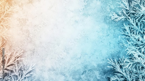 Cool gradient fade from icy blue to soft gray, creating a frosty winter ambiance photo