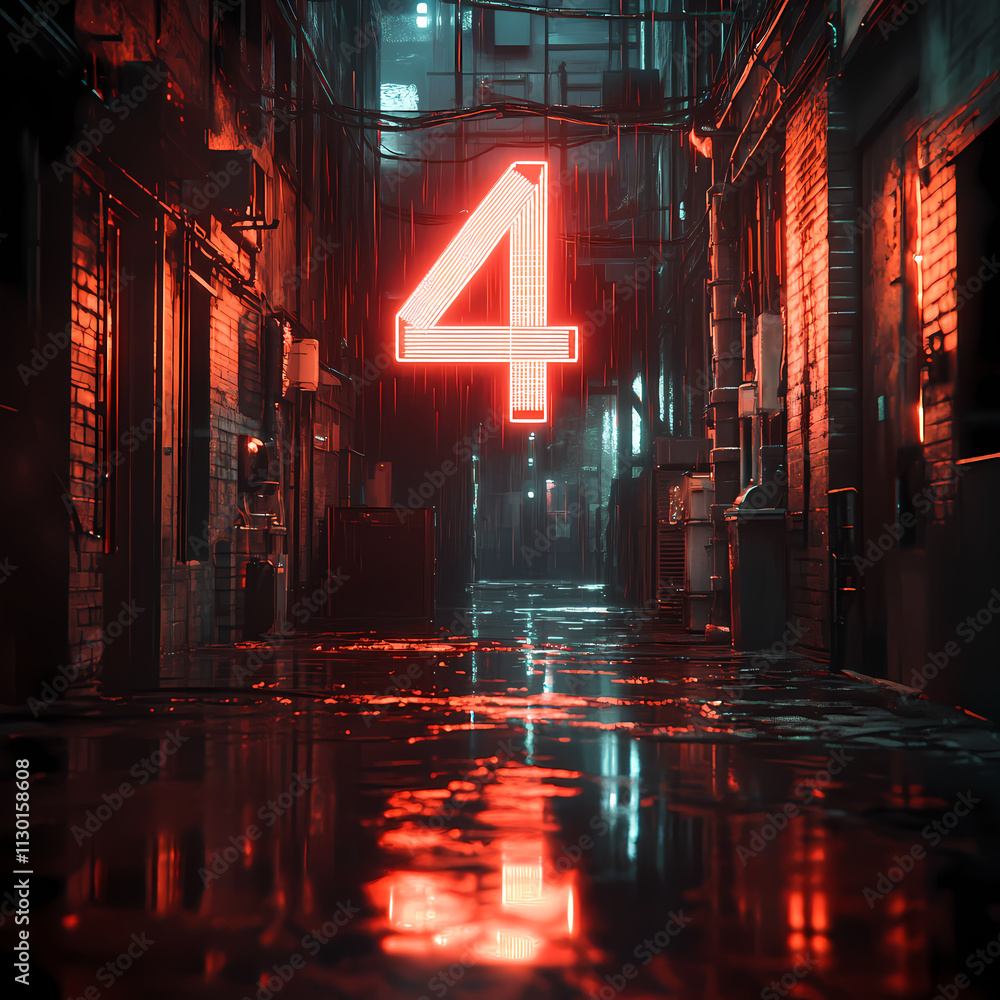 Naklejka premium Creative countdown numbers
