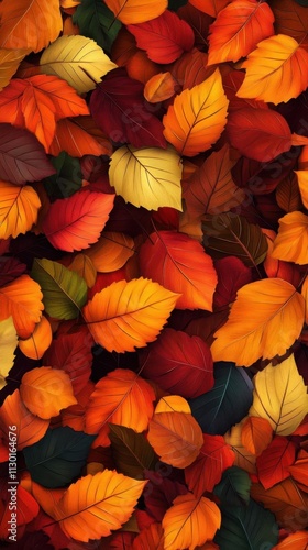 Wallpaper Mural Autumn Leaves: A Symphony of Colors Torontodigital.ca