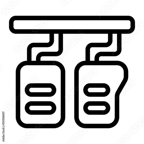 Accelerator Line Icon