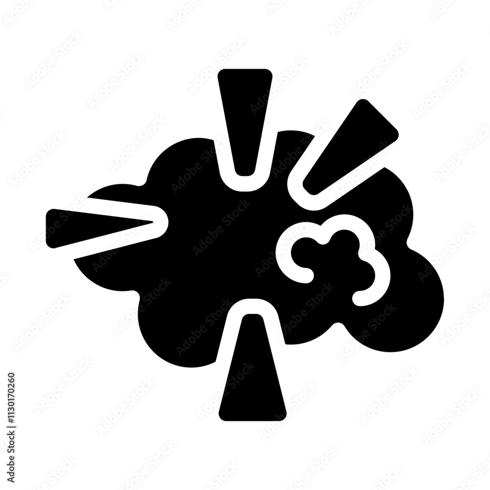 Obraz premium Bam Solid Icon