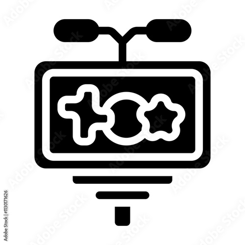 Billboard Solid Icon