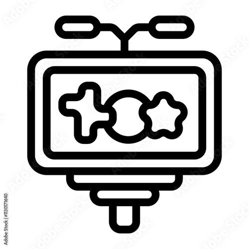 Billboard Line Icon