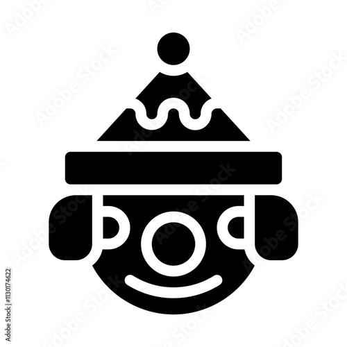 Clown Solid Icon