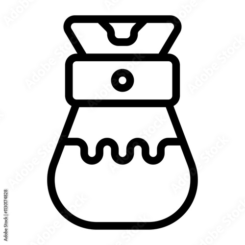 Coffee Bottle Line Icon