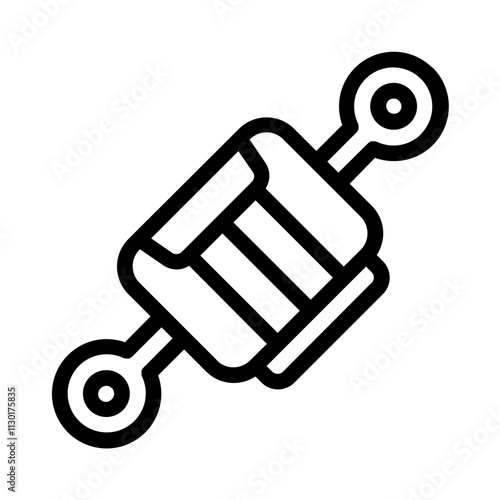 Damper Line Icon