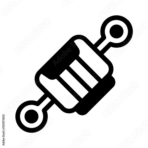 Damper Glyph Icon