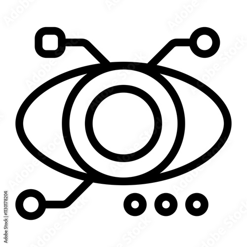 Eye Recognition Line Icon