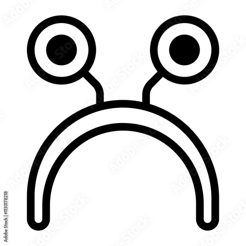 Eye Headband Glyph Icon