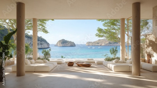 Magnificent minimal house with views to the sea