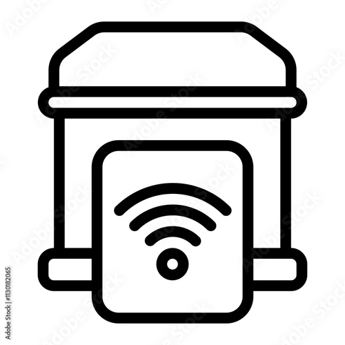 Home Control Line Icon