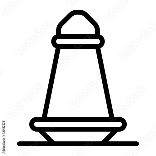 Monas Tower Line Icon