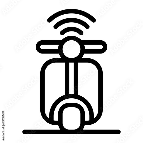 Motorbike Line Icon
