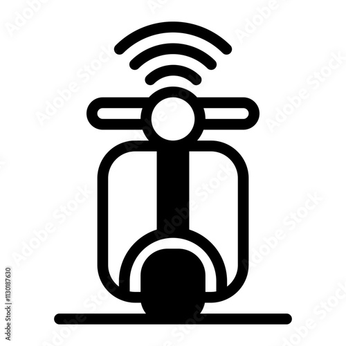 Motorbike Glyph Icon