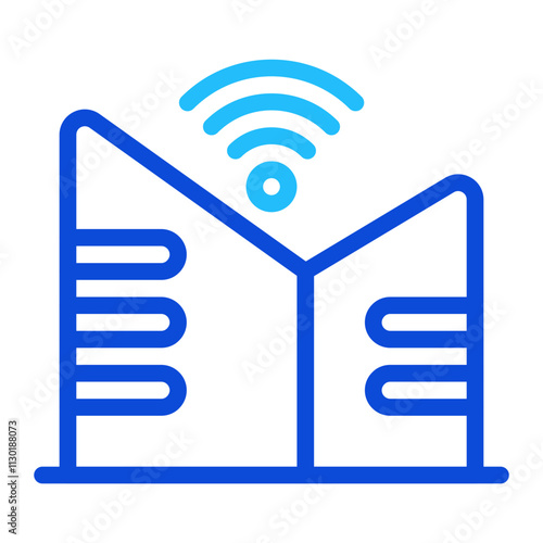 Networking Duoline Icon