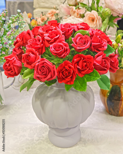 Wallpaper Mural Original flowers made of polymer clay. The most realistic display. Soft focus. Close-up. Torontodigital.ca