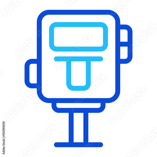 Parking Meter Duoline Icon