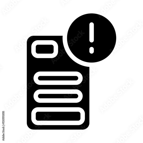 Server Blocked Solid Icon