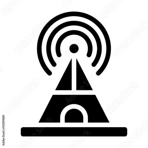 Signal Tower Solid Icon