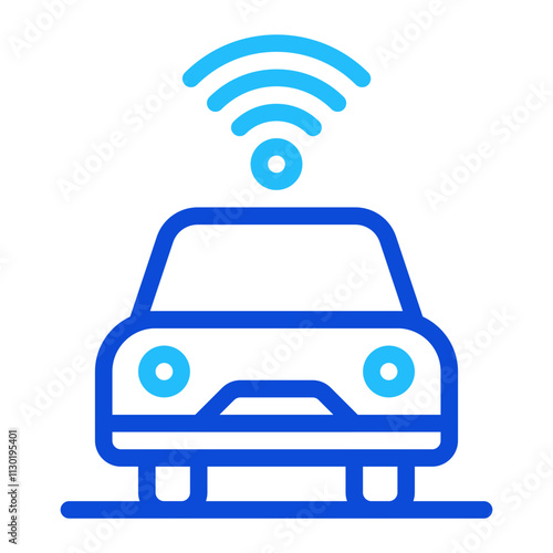 Smart Car Duoline Icon