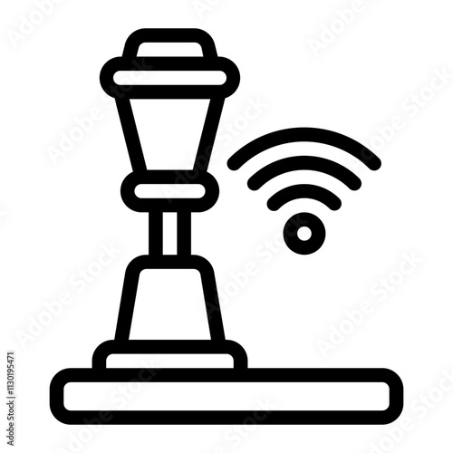 Smart Light Line Icon