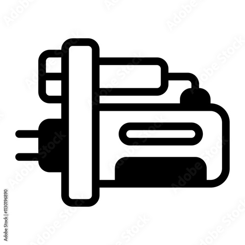 Starter Car Glyph Icon