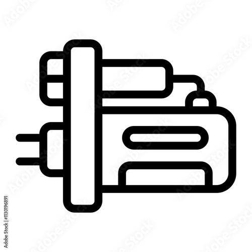 Starter Car Line Icon