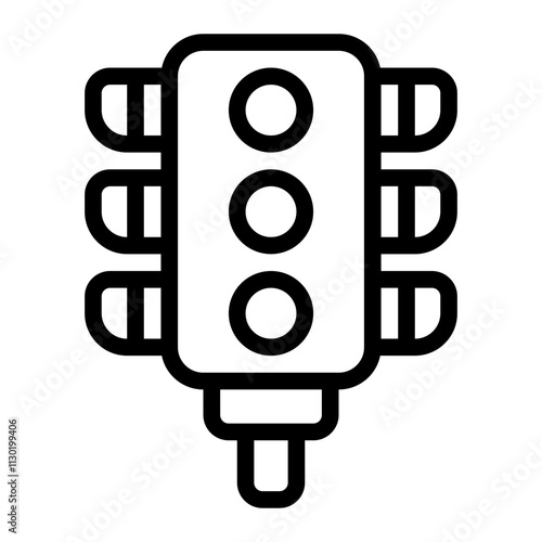 Traffic Light Line Icon