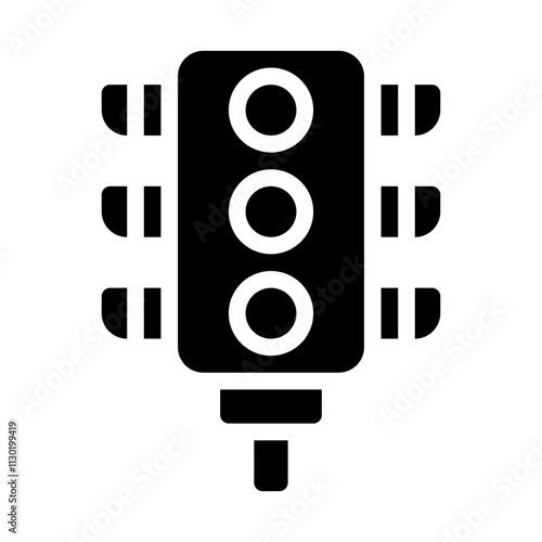 Traffic Light Solid Icon