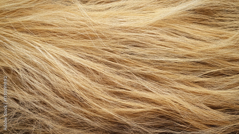 Fototapeta premium Dried feather grass close up showing stiff thread-like stems in a natural steppe landscape texture background