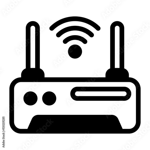 Wifi Router Glyph Icon