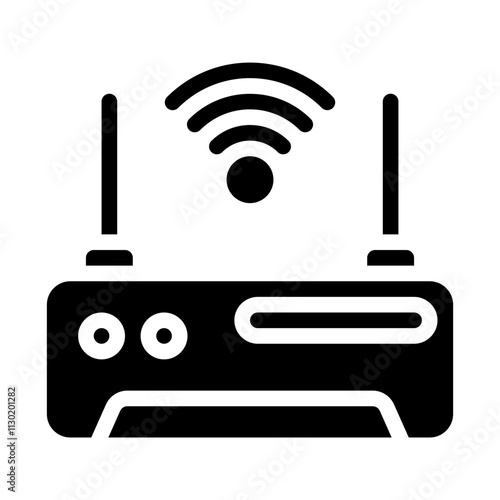 Wifi Router Solid Icon