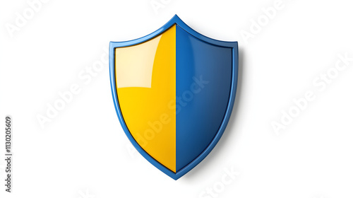 Shield depicting protection. shield 3d icon. Protection, defense and security concept symbol: blue and yellow shield on isolated on white background Free Download Shield depicting protection. shield 3d icon. Protection, defense and security concept symbol: blue and yellow shield on isolated on white background - GFXLoad