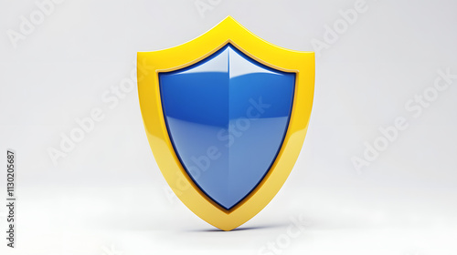 Shield depicting protection. shield 3d icon. Protection, defense and security concept symbol: blue and yellow shield on isolated on white background Free Download Shield depicting protection. shield 3d icon. Protection, defense and security concept symbol: blue and yellow shield on isolated on white background - GFXLoad