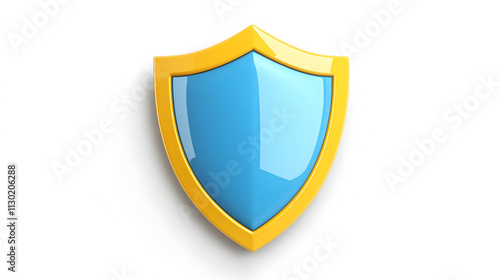 Shield depicting protection. shield 3d icon. Protection, defense and security concept symbol: blue and yellow shield on isolated on white background Free Download Shield depicting protection. shield 3d icon. Protection, defense and security concept symbol: blue and yellow shield on isolated on white background - GFXLoad