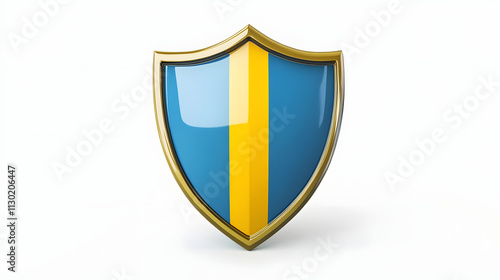 Shield depicting protection. shield 3d icon. Protection, defense and security concept symbol: blue and yellow shield on isolated on white background Free Download Shield depicting protection. shield 3d icon. Protection, defense and security concept symbol: blue and yellow shield on isolated on white background - GFXLoad