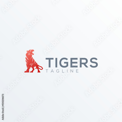 Tigers Modern Logo Vector